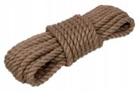 Джутовая веревка ⌀8 мм 100 м кудрявая парусная веревка
