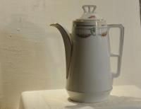 Secesja duzy 1,6l piekny dzbanek do kawy girlandy róż