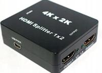 Mini HDMI Splitter 1x2 1.4V Rozdzielacz HDMI + KABEL MINI USB