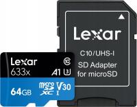 Karta Lexar microSD 64GB UHS-I A1 V30