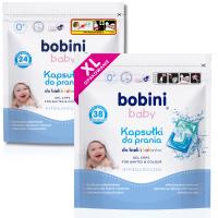 BOBINI Baby капсулы для стирки для детей ГИПОАЛЛЕРГЕННЫЙ белый цвет 62 шт