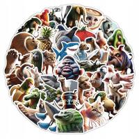 tralalero tralala tung tung sahur bombardino crocodilo NAKLEJKI MIX 50 szt