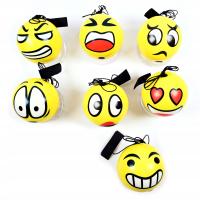 PIŁKA EMOTIKONY MIĘKKA NA GUMIE ZESTAW 12 SZT 18P