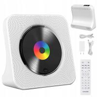 PRZENOŚNY ODTWARZACZ CD GŁOŚNIK BLUETOOTH NA PREZENT BIAŁY+PILOT