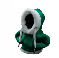 DEKORACJA OZDOBA SAMOCHODU MANETKA ZMIANY BIEGÓW BLUZA MIKOŁAJA zielona