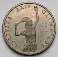 1833. Próba CuNi, 200 złotych 1987 Igrzyska Olimpiady