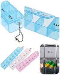 КОНТЕЙНЕР, КОНТЕЙНЕР ДЛЯ ЛЕКАРСТВ КОРОБКА ОРГАНАЙЗЕР НА 7 ДНЕЙ