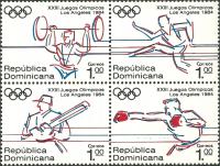 Dominikana 1984 Znaczki 1427-30 ** sport Olimpiada igrzyska olimpijskie