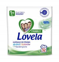 Lovela Family гипоаллергенные капсулы для стирки белый цвет для аллергиков 32шт