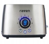 2× Toster Raven ET007 srebrny/szary 1000 W