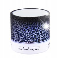 A9 Mini Glare Crack Bluetooth Speaker with LED Light Black