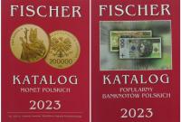 Zestaw katalogów Fischer 2023 monety + banknoty