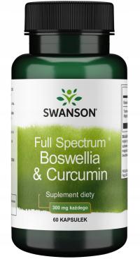 BOSWELLIA I KURKUMA TURMERIC kadzidłowiec SWANSON