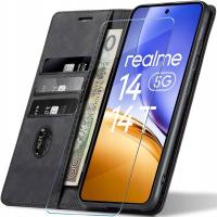 Etui z klapką Koanni do realme 14, 14T czarny