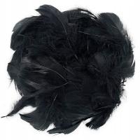 Декоративные перья 6-12 см 10 г черный-Loveart