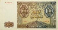 Polska GENERALNA GUBERNIA BANKNOT 100 Złotych 1941