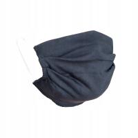 Maska Maseczka Ochronna Bawełna 2Warstwy Grafitowa