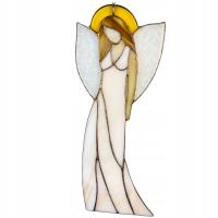 Artystyczny anioł Witraż Prezent duchowy Anioł w technice Tiffany Ozdoba