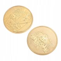 PAMIĄTKA HALLOWEEN KOLEKCJONERSKA 2 SZTUKI TRWAŁE Z EFEKTEM LUSTRA