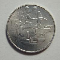 5 Lire, San Marino, 1982r. X265