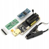 Программист CH341A EEPROM Flash BIOS Immo адаптеры клип и программное обеспечение