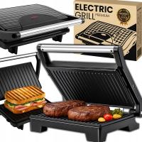 Grill elektryczny RETOO kontaktowy czarny 750 W