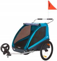 THULE COASTER XT PRZYCZEPKA ROWEROWA WÓZEK dwuosobowa Trailer Blue