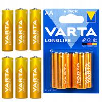 Щелочные батареи VARTA AA LR6 LONGLIFE 6 шт.
