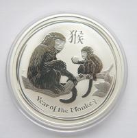 AUSTRALIA 1 $ 2016 LUNAR ROK MAŁPY UNCJA SREBRO