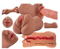 Мастурбатор для мужчин 3в1 искусственная вагина рот анус мужской 19 см анальный