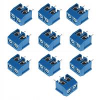 Złącze ARK 2PIN Raster 5mm do Zalutowania na PCB – 10 szt. Złączy Śrubowych