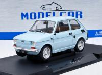 Fiat 126 P малыш 126p 1972 польский маленький MCG 1:18 синий металл модель