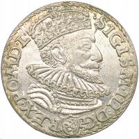 Zygmunt III Waza, trojak 1592 Malbork, MENNICZY, LUSTRO, R2, zobacz inne!