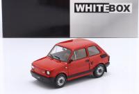 Fiat 126 P 126p малыш 1985 WhiteBox 1:24 красная металлическая модель автомобиля