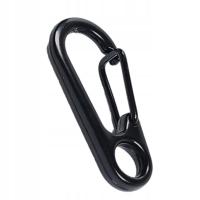 Karabińczyk Metalowy 33x15mm - Czarny Karabinek do Kluczy i Survivalu
