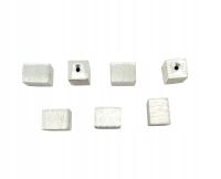 SZEŚCIAN SATYNOWANY DO PRZEWLEKANIA SREBRO PR. 925