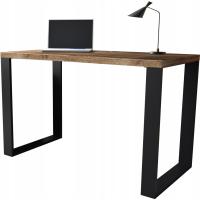 Стол лофт Лофт стиль лофт 120 см дуб wotan металлические ножки толстая столешница