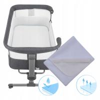 Ochraniacz wodoodporny do Nukido 81x48 podkład nieprzemakalny białe frotte