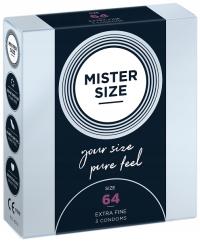 MISTER size 64 мм презервативы подходят для окружности 3 шт.