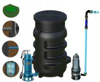 ZBIORNIK PRZEPOMPOWNI ŚCIEKÓW ZPN 600/1350 + POMPA IBO FURIATKA 1500