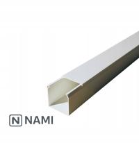 LISTWA DO UKŁADANIA KABLI PCV KORYTKO TUNEL KANAŁ KABLOWY 40x40mm 20mb