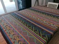 TKANY WEŁNIANY KILIM KAPA NARZUTA PLED KOC PASIAK WZORY 155 x 192 PZ