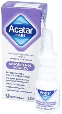 ACATAR Care очищающий нос препарат назальный спрей 15 мл
