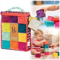 B.TOYS KLOCKI MIĘKKIE MAŁY ZESTAW 10 EL. SENSORYCZNE ZWIERZĄTKA LICZBY