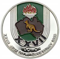 Korea Północna. 100 wonów 1997, XXVII Letnie I. O., Sydney 2000 – SREBRO