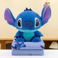 Koc z Maskotką Stitch 2w1 Pluszowy Miękki Ciepły Disney Prezent Dla Dziecka