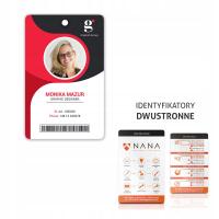 Identyfikator personalny karta plastikowa