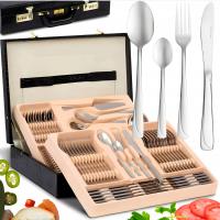 НАБОР СТОЛОВЫХ ПРИБОРОВ ЧЕМОДАН НАБОР СТОЛОВЫХ ПРИБОРОВ НЕРЖАВЕЮЩАЯ СТАЛЬ 72EL ДЛЯ 12 ЧЕЛОВЕК