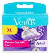 DAMSKIE WKŁADY DO MASZYNKI GILLETTE VENUS DELUXE SMOOTH SWIRL 6 sztuk