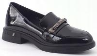 Мокасины vinceza 58411 женские кожаные полусапожки кожа черный лак roz